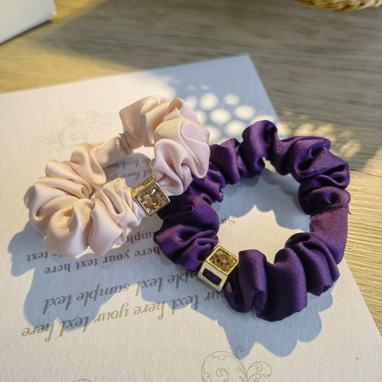 Fashion Hair Accessories Headdress All-match Solid Color Diamond Simple Temperament Hair Ring