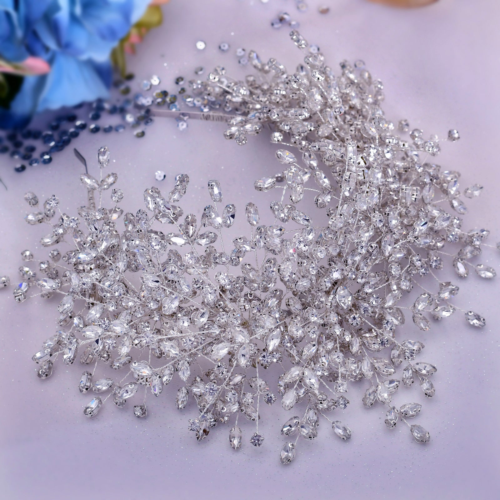 Best Nice New Heavy Handmade Rhinestone Ice And Snow Queen Wedding Crown