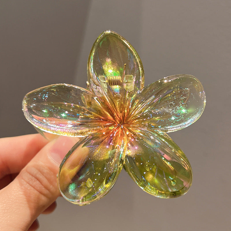 Plating Color Transparent Egg Bauhinia Barrettes Women's
