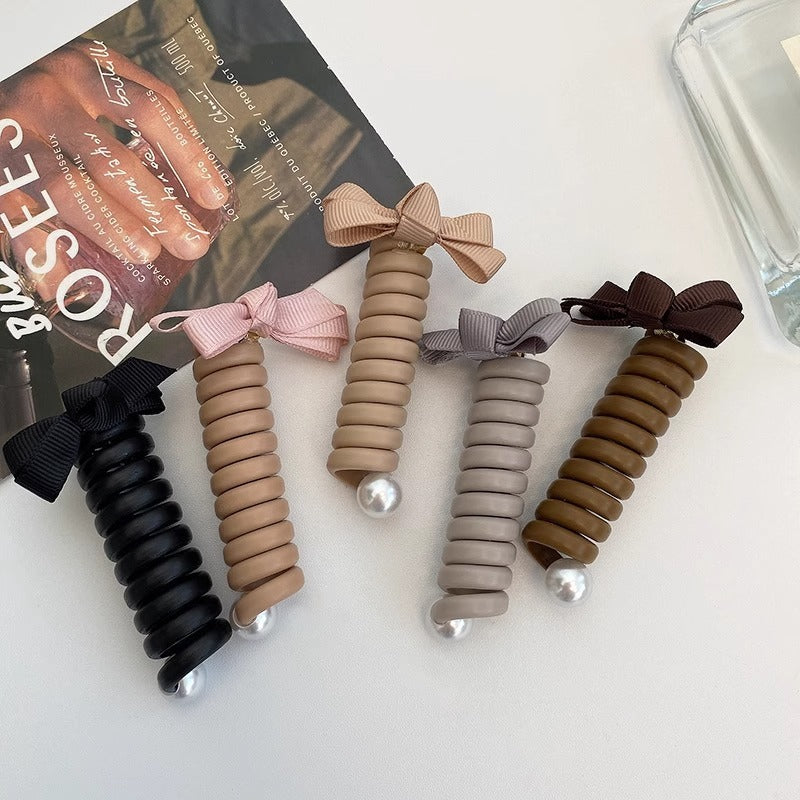 Bow Straight Phone Line Hair Ring Hair Braiding Artifact