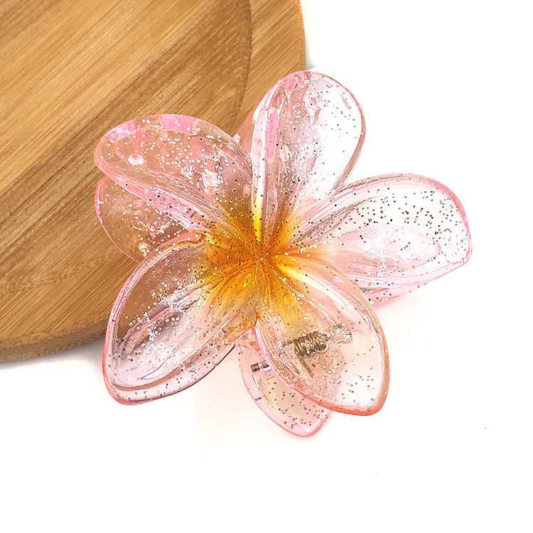Bauhinia Egg Flower Barrettes Back Head Updo