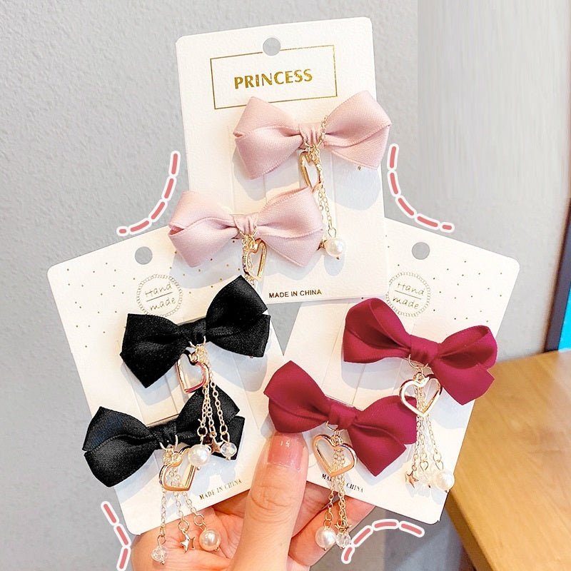 New Children's Antique Tassel Small Pendant Barrettes