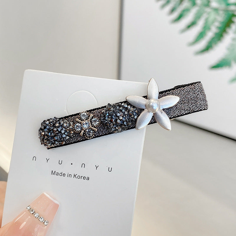 Women's Fashion Rhinestone Bangs Clip Forehead Broken Hair Clip