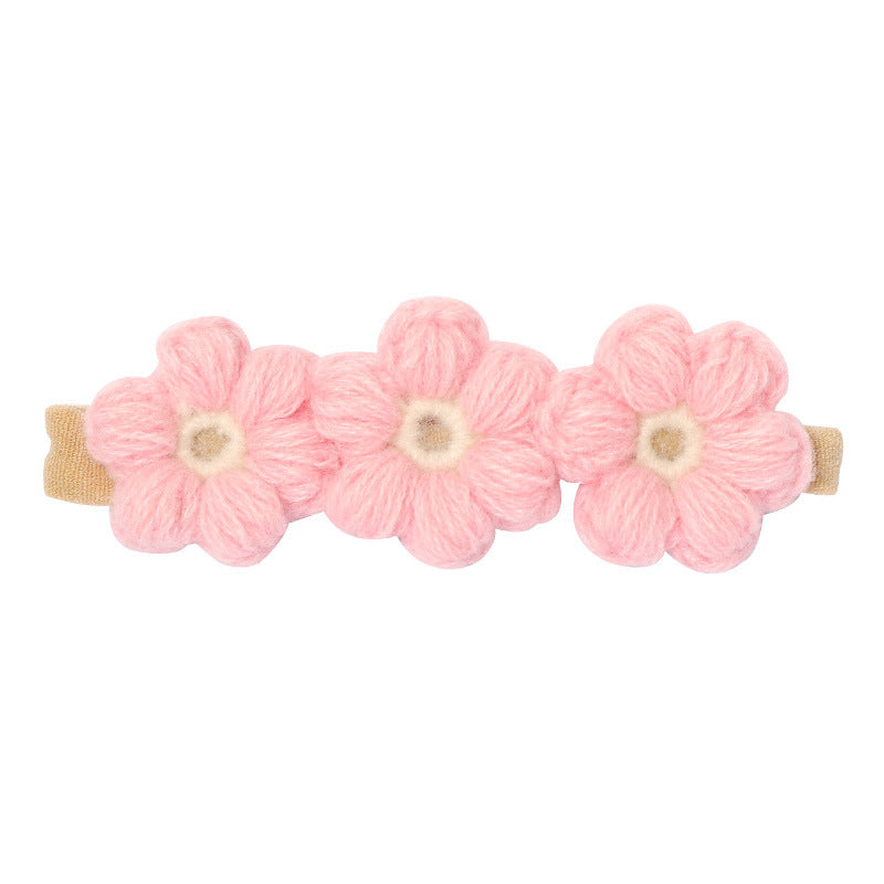 Children's Handmade Wool Knitted Hair Clip