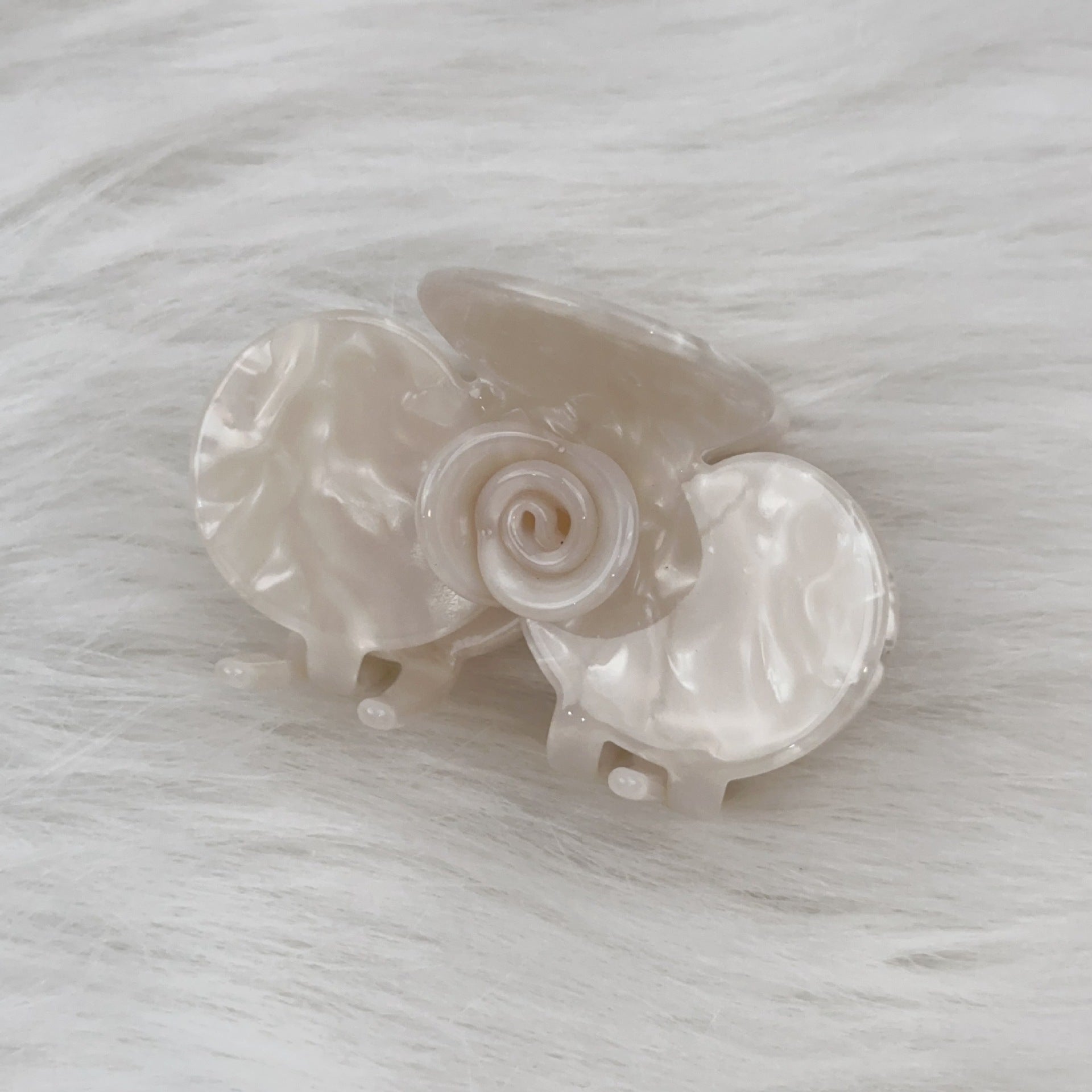 French Style Cold Medium Rose Flower Barrettes