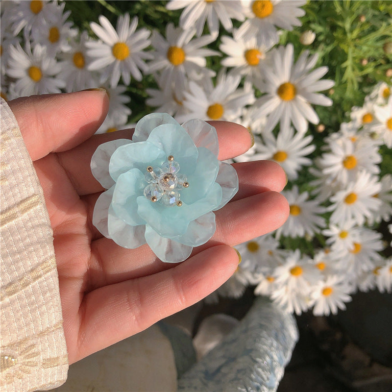 Flower Edge Clip Cute Sweet Cherry Blossom Side Hair Accessories