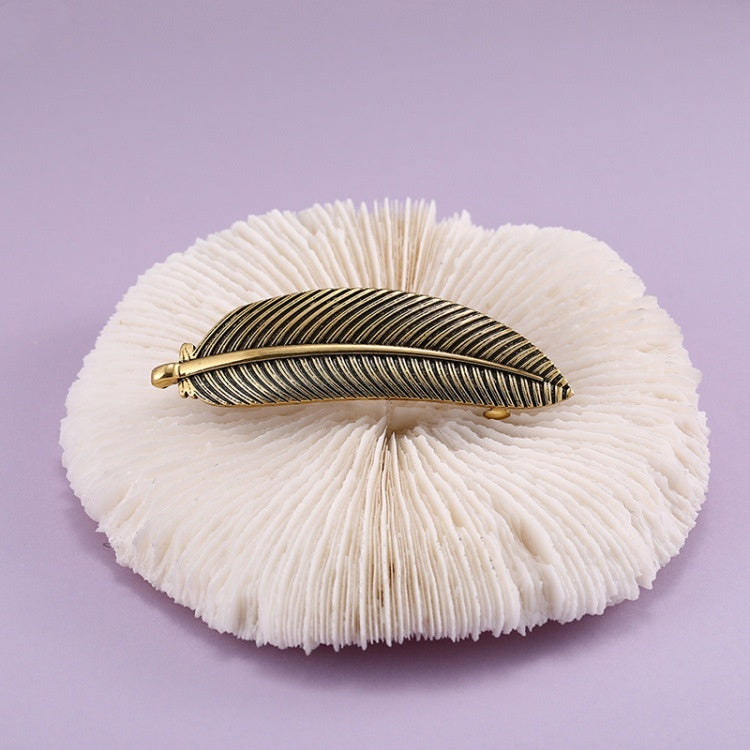 Leaves Elegant French Side Barrettes