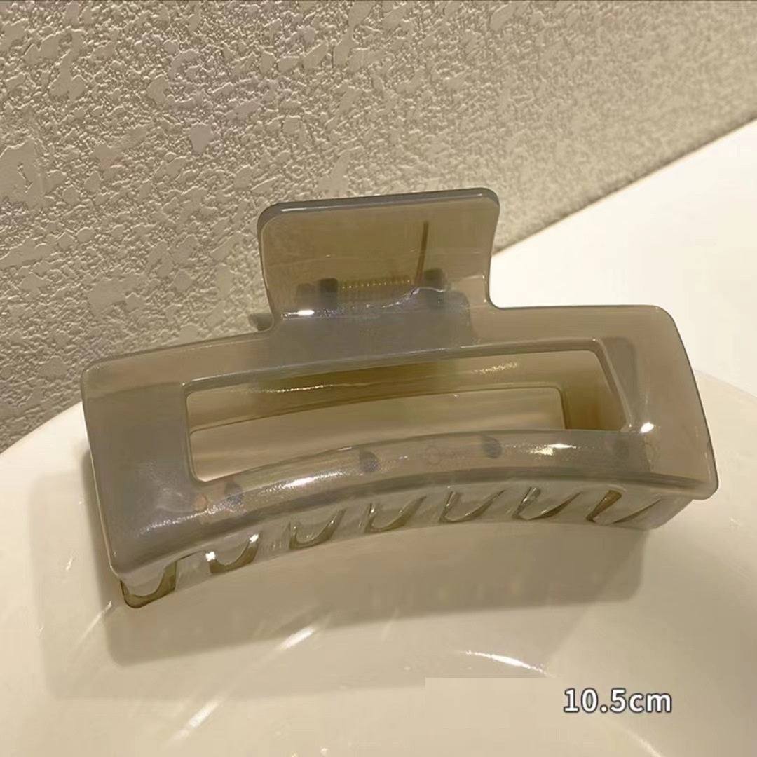 Acrylic Oversized Jelly Palette Hair Shark Clip