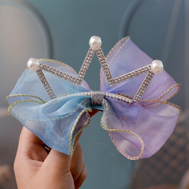 Girls Crown Headdress Children's Crown Princess Barrettes