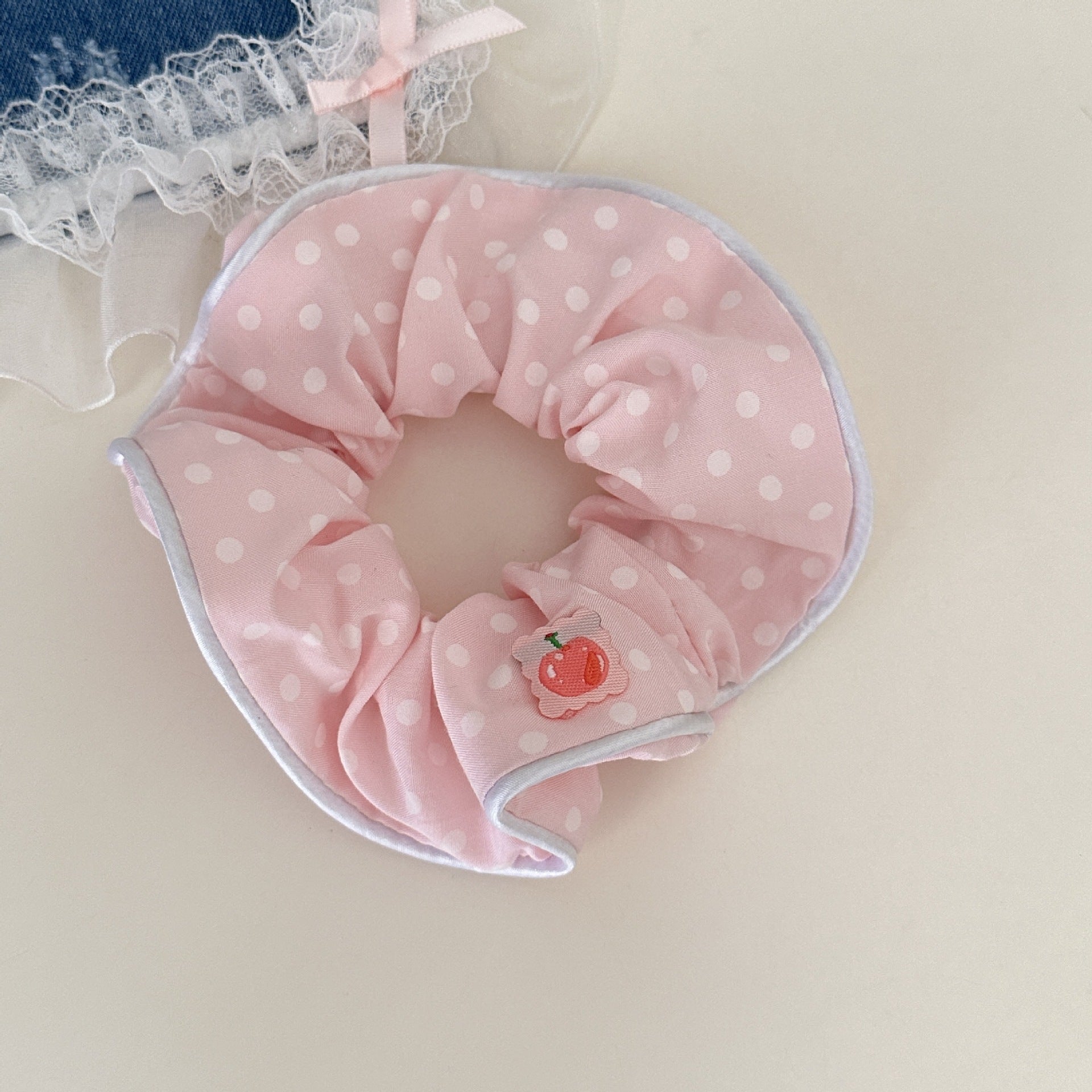 Sweet Floral Plaid Large Intestine Hair Ring Stripe Hair Ring Hair Rope Hair Accessories