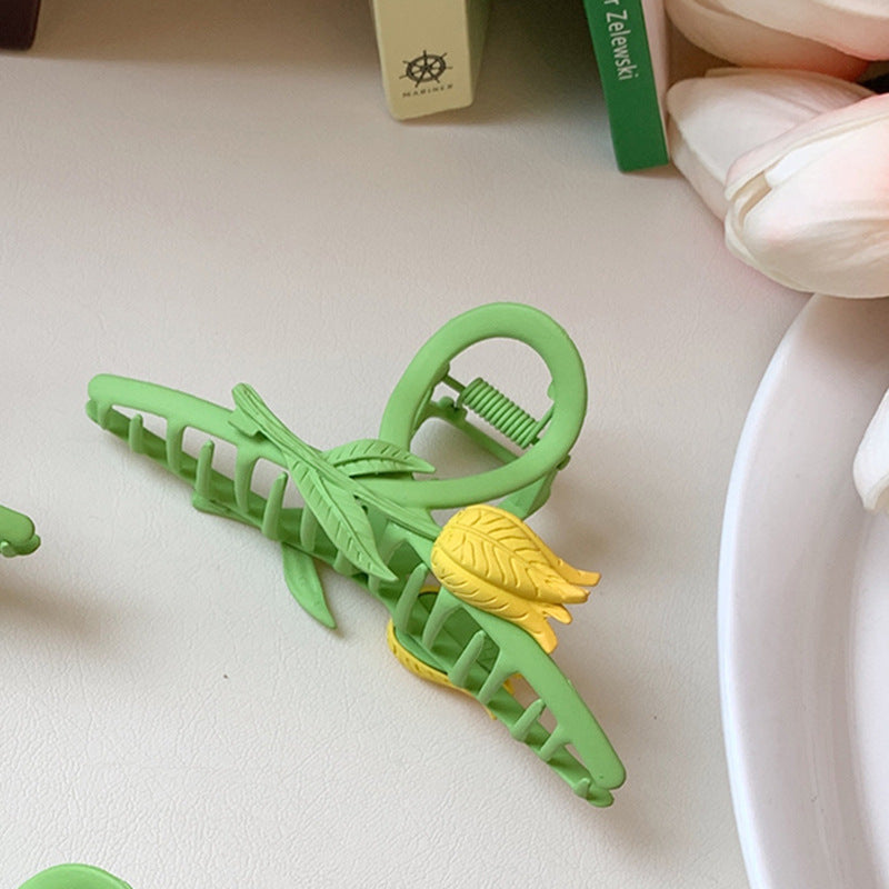 New Tulip Flower Hair Clip Simple And Versatile