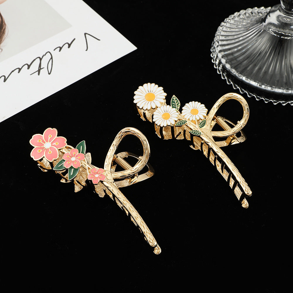 Women's Fashion Pearl Flower Hair Clip
