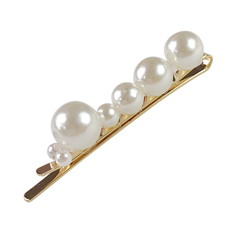 Popular Best Hair Accessories Pearl Barrettes Updo BB Clip Shredded Hairpin Fishing Thread Hand-woven Hair Clip Bang Side Clip