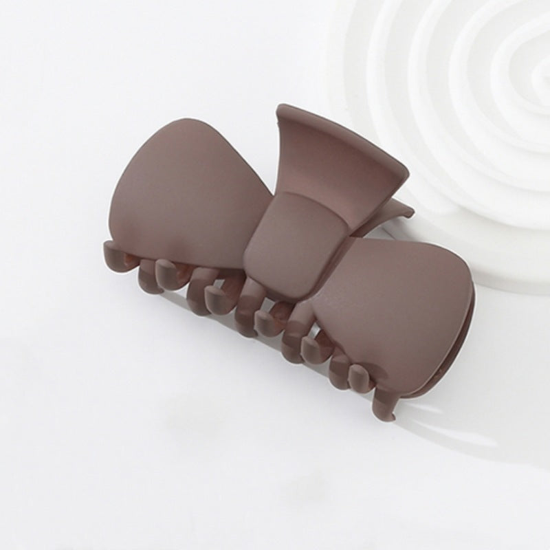 Dark Coffee Color Ladies Hairpin Temperament Pure Color Hair Jaw Clip