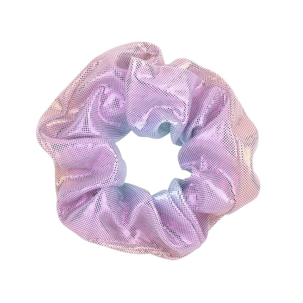 16 Color Laser Cloth Hair Ring Bronzing Two-tone Gradient Pork Intestine Circle Head Flower