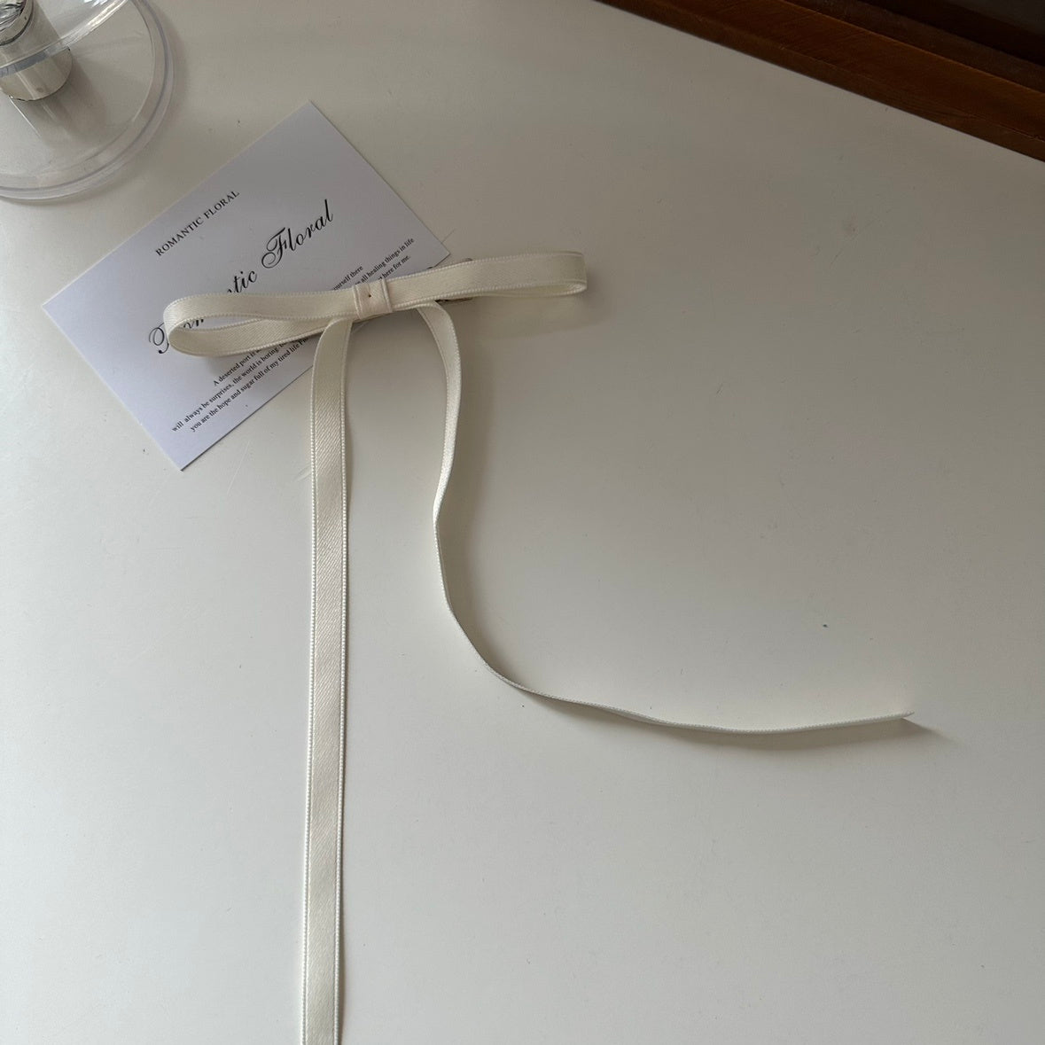 Bow Hair Clip Streamer Headpiece