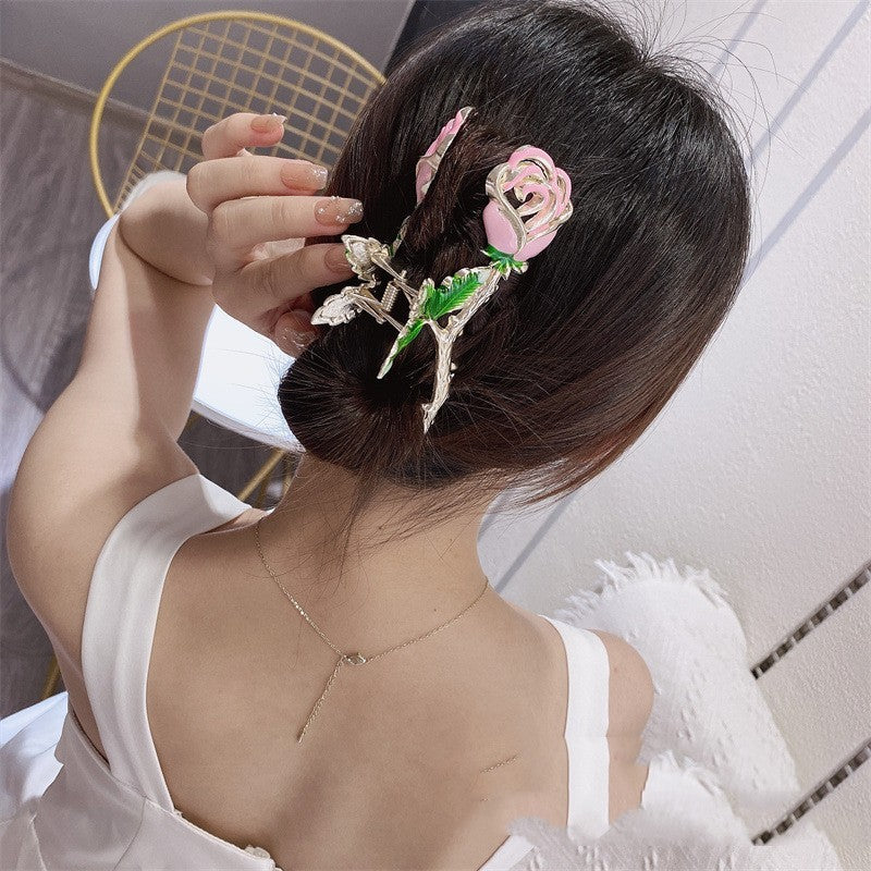 Rose Barrettes