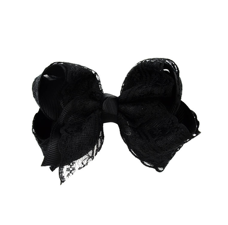 Ribbed Bubble Flower Children's Hair Clip Bow