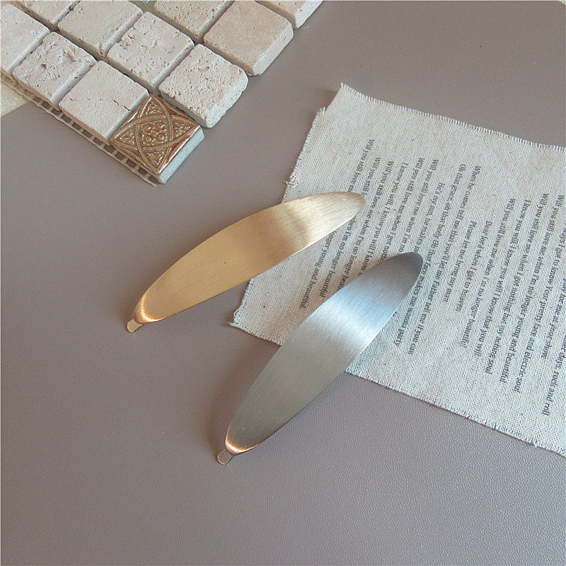 Korea Chic Cold Wind Graceful Geometric Square Metal Barrettes