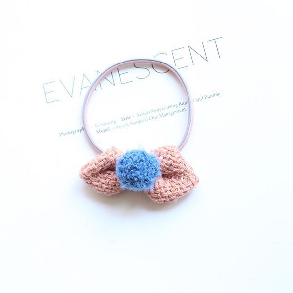 Children's Parent-child Hair Ball Cotton And Linen Bow Hairpin Princess BB Clip
