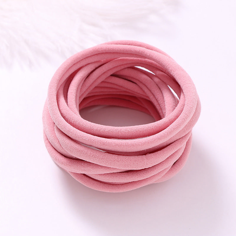 INS Seamless Nylon Fine Hair Band Children's Hair Ring Handmade DIY Baby Headband