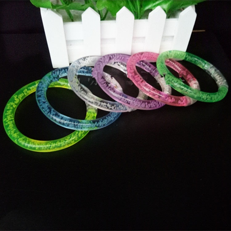Acrylic Flash Bracelet Hair Ring Fluorescent Stick Party Cheering Props Children's Toy Stall Night Market Hot Sale