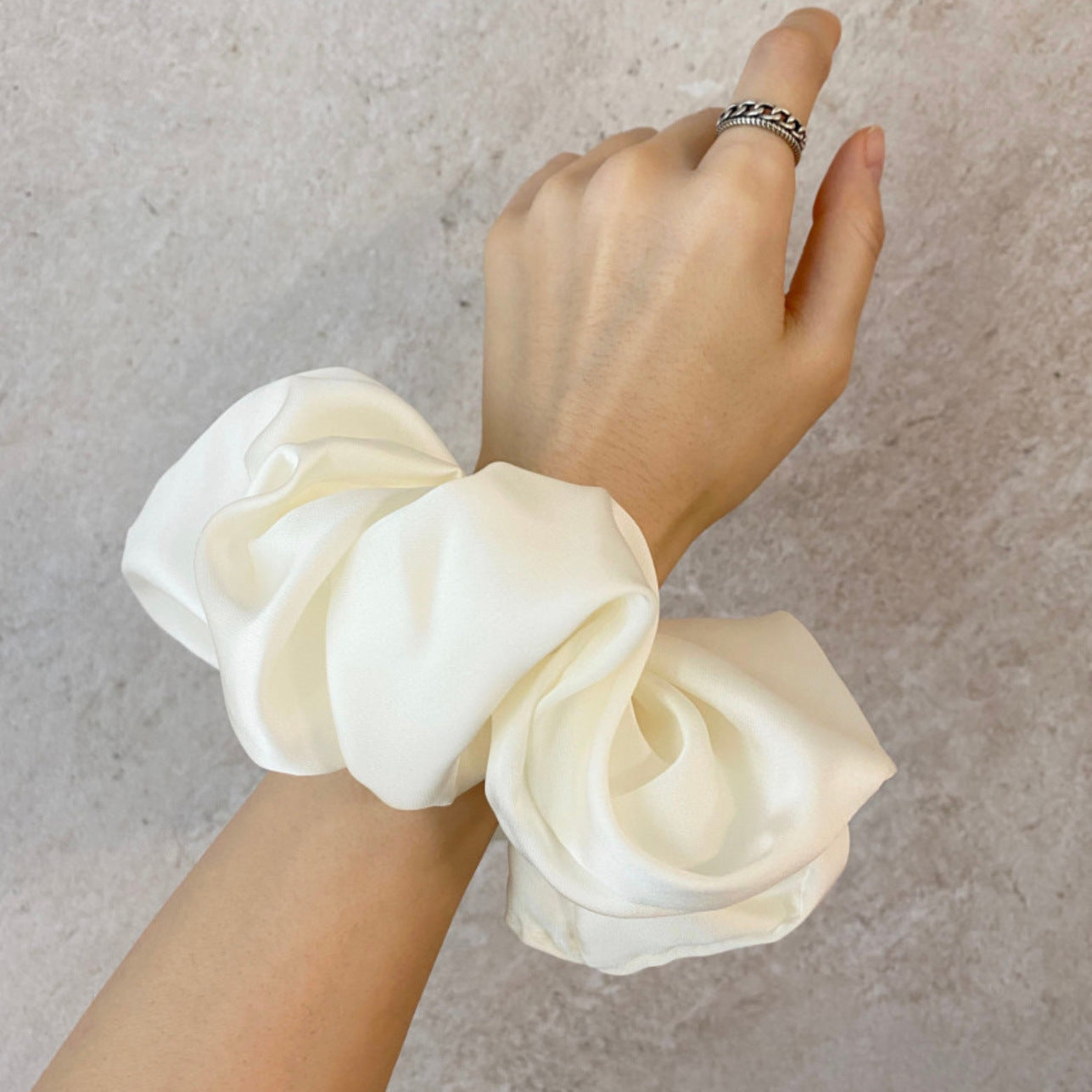 Best Simple Female Fashion Personality Satin Hair Ring