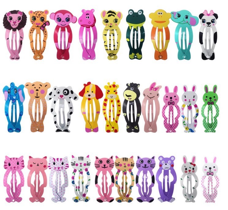 Cute Printed Animal Hair Clip Headwear
