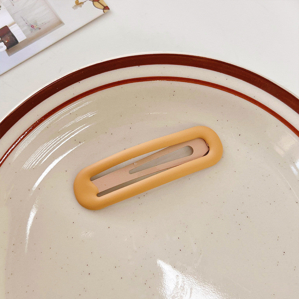Women's Fashion Simple Square Solid Color Hair Clip