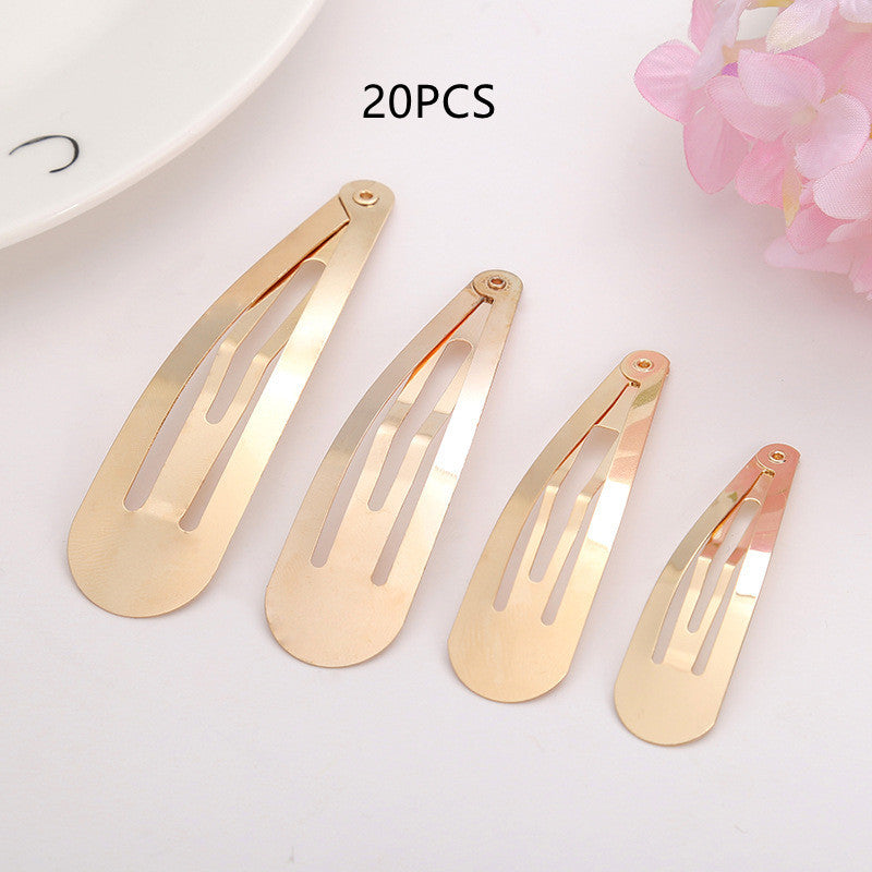 Water Drop Clip BB Clip Gold Swimming Black Nickel Color Bow Handmade Hair Accessories