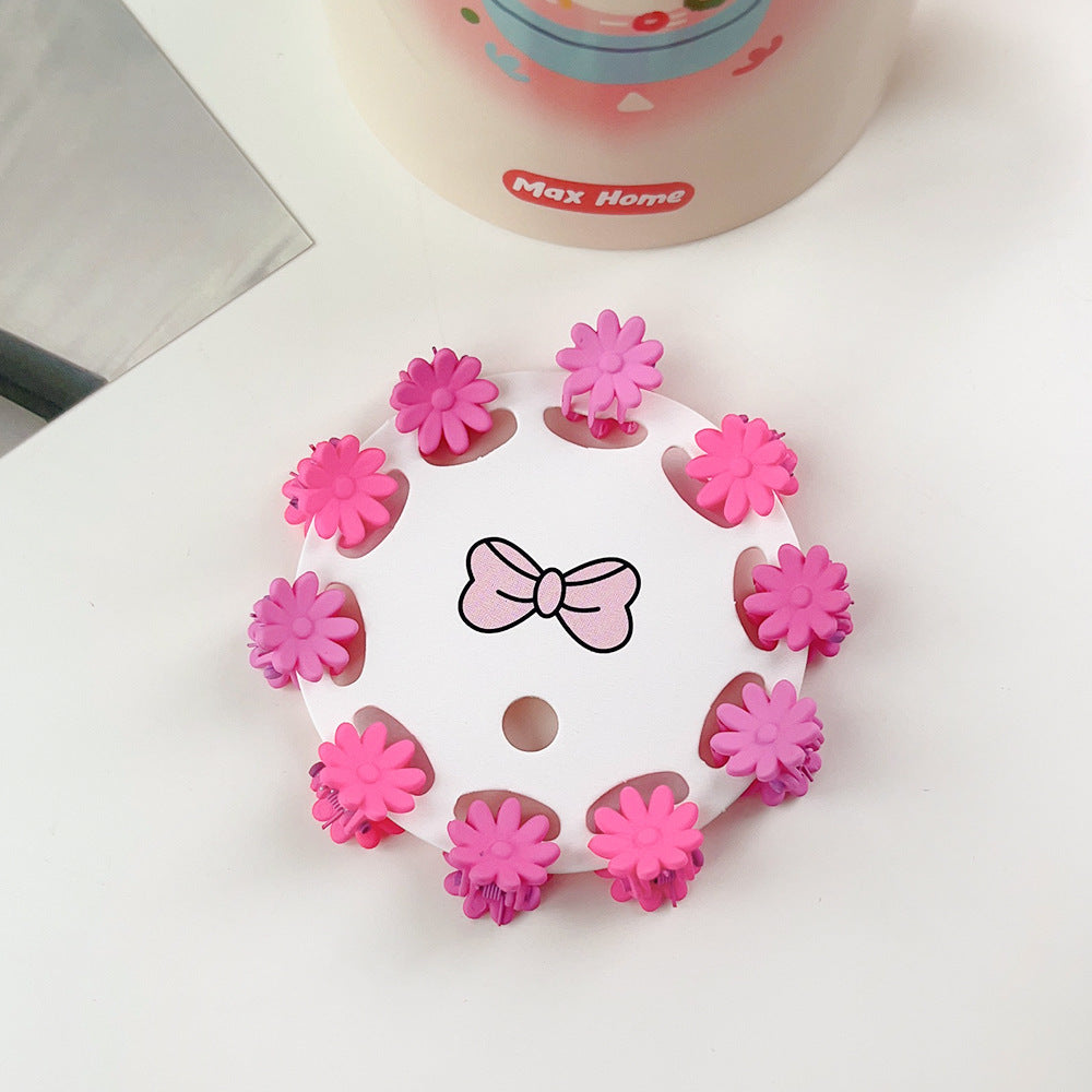 New Children's Barrettes 10 PCs Colorful Cartoon Baby Small Jaw Clip Bangs Broken Hair Princess Hairstyle Mini Hairpin