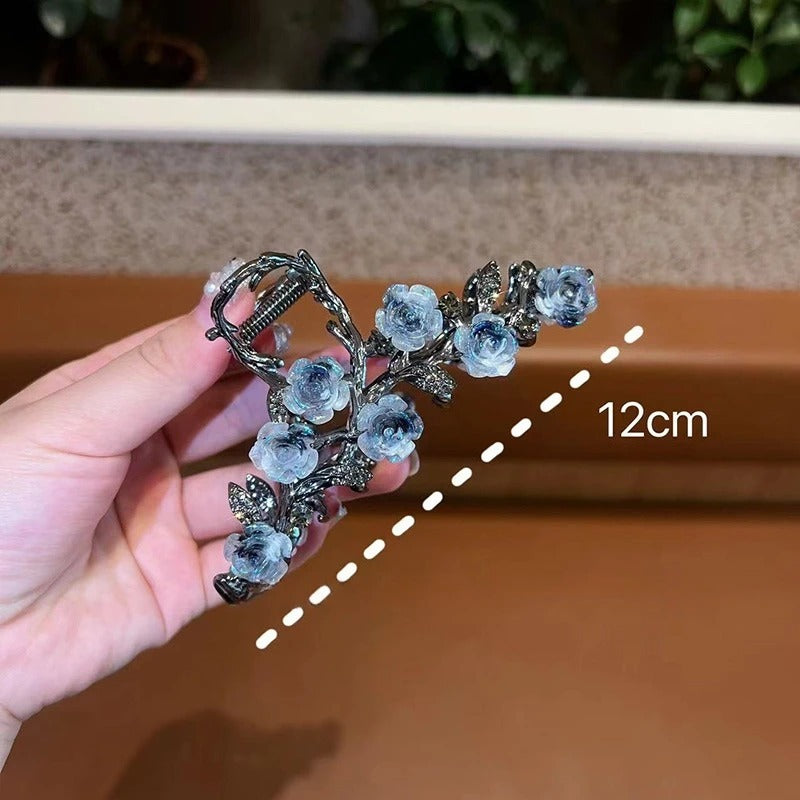Metal Camellia Women's Headdress Barrettes