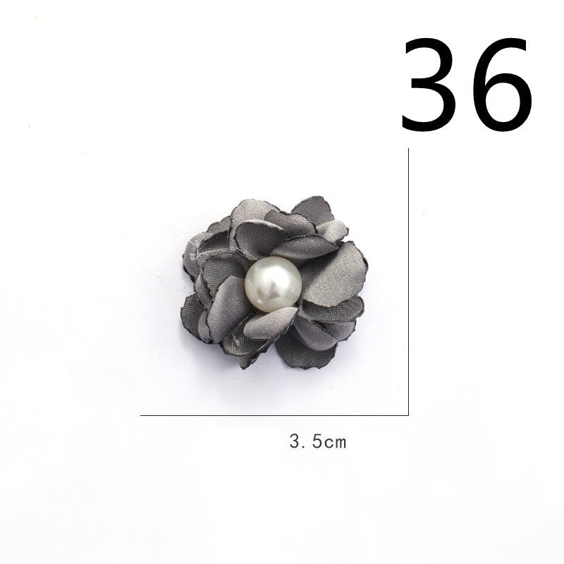 Fabric Flower Rose Sticky Head DIY Handmade Headdress