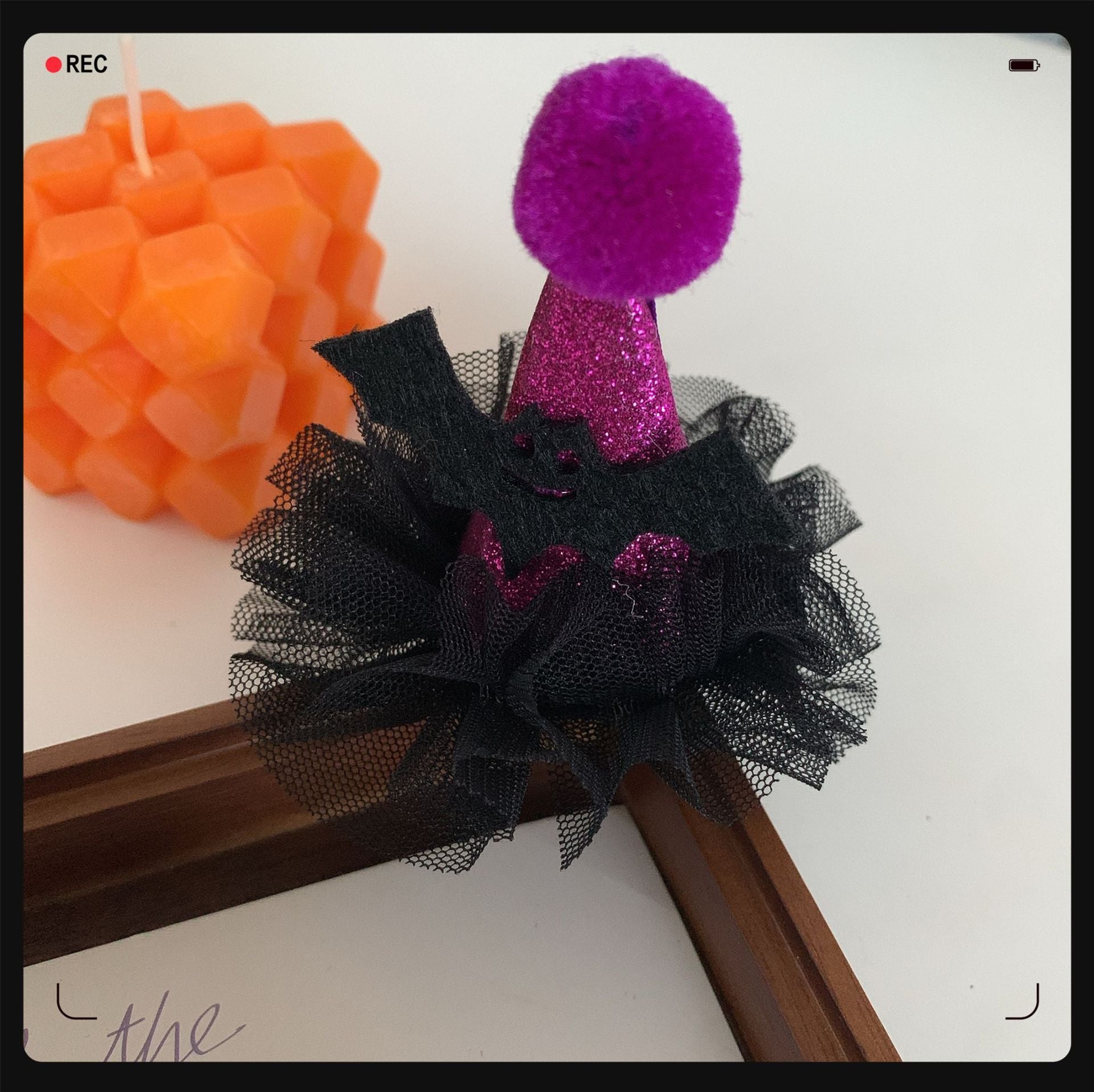Children's Pumpkin Skull Barrettes Halloween Bat Barrettes