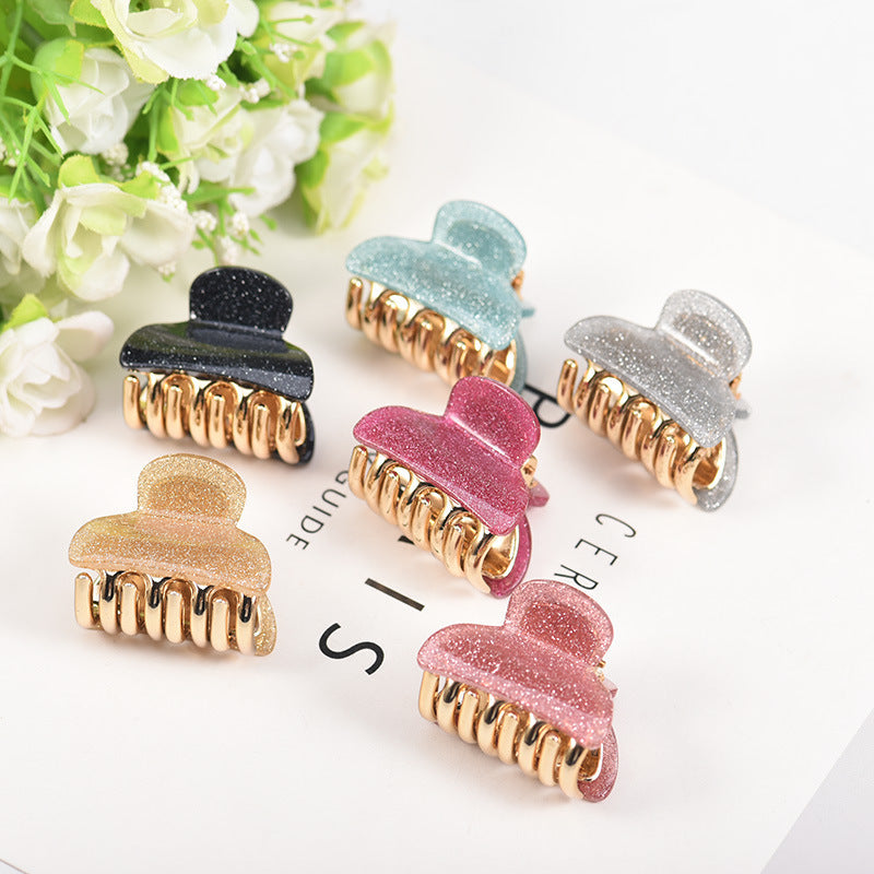 Fashion Small Size Acrylic Barrettes Ponytail Hairpin