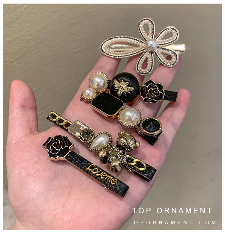 Classic Style Headdress Fringe Clip Side Barrettes