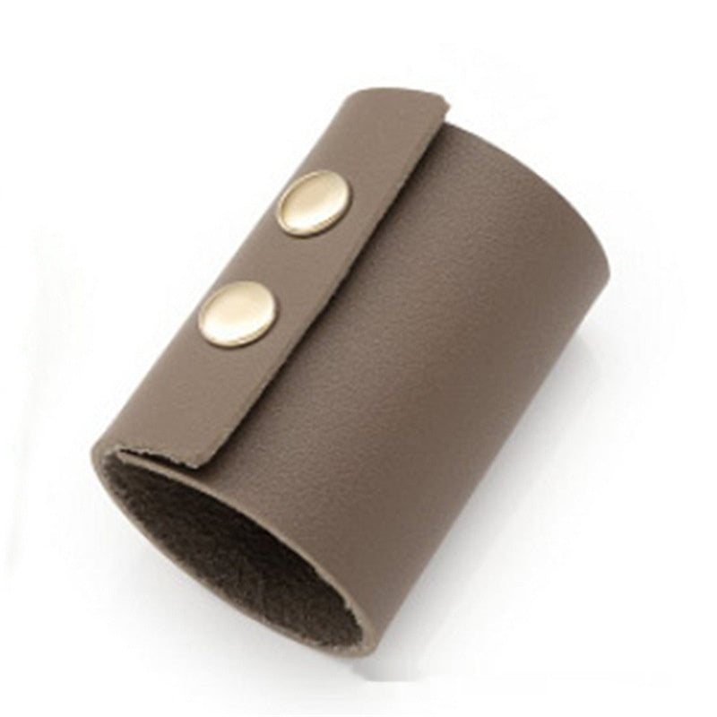 Women's Retro Buckle Leather Hair Ring