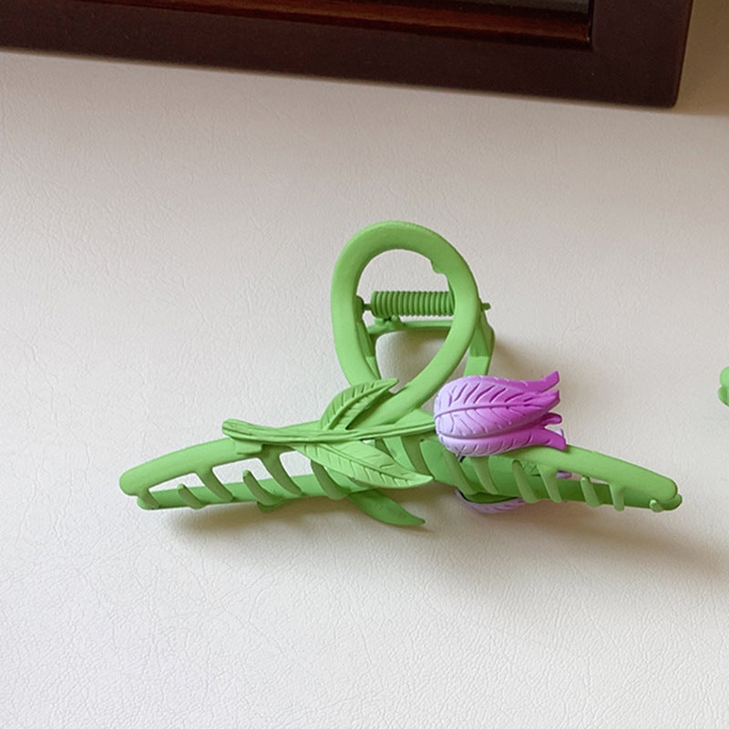 New Tulip Flower Hair Clip Simple And Versatile