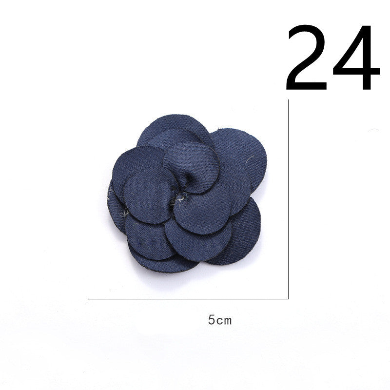 Fabric Flower Rose Sticky Head DIY Handmade Headdress