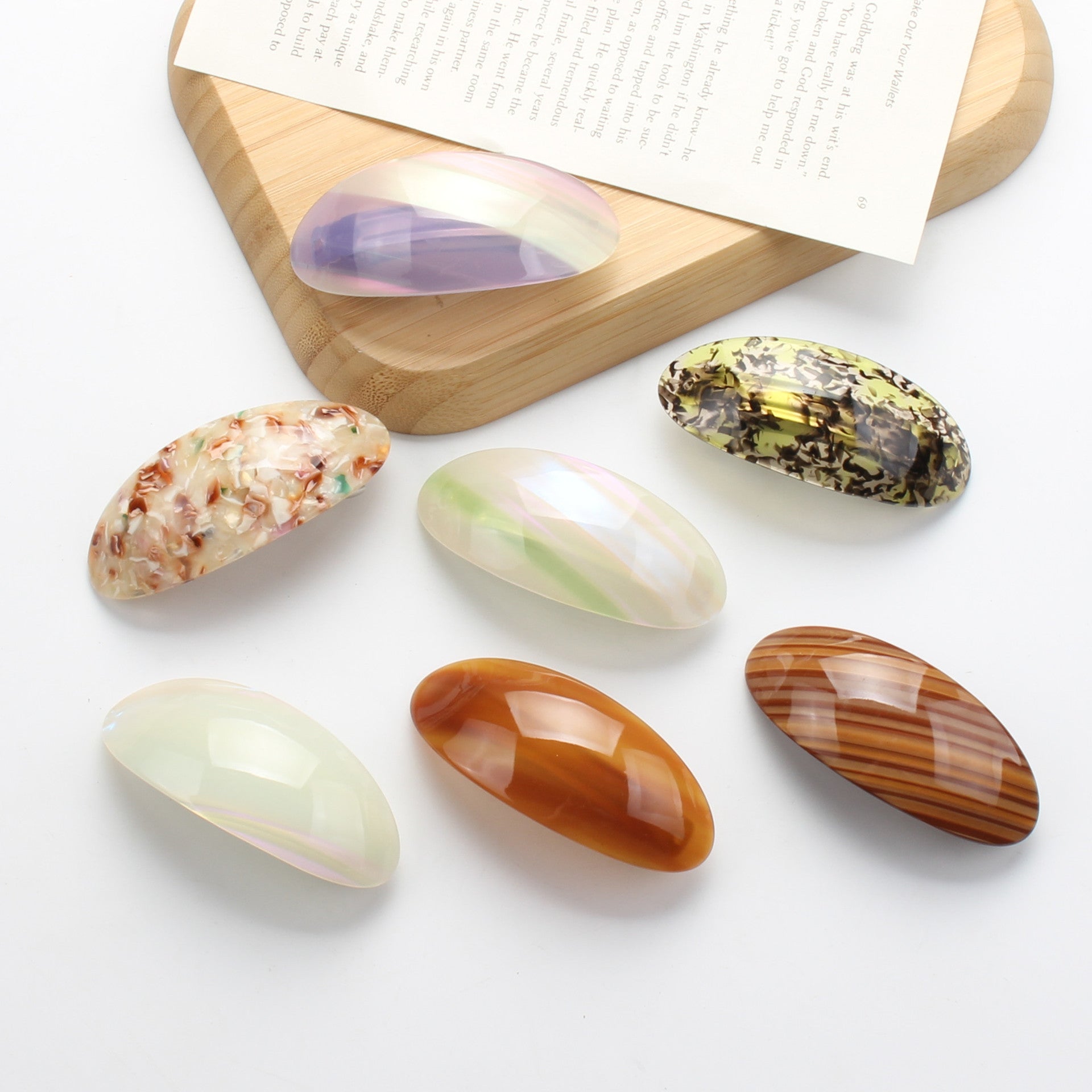 Oval Clip Half Hair Accessories Female