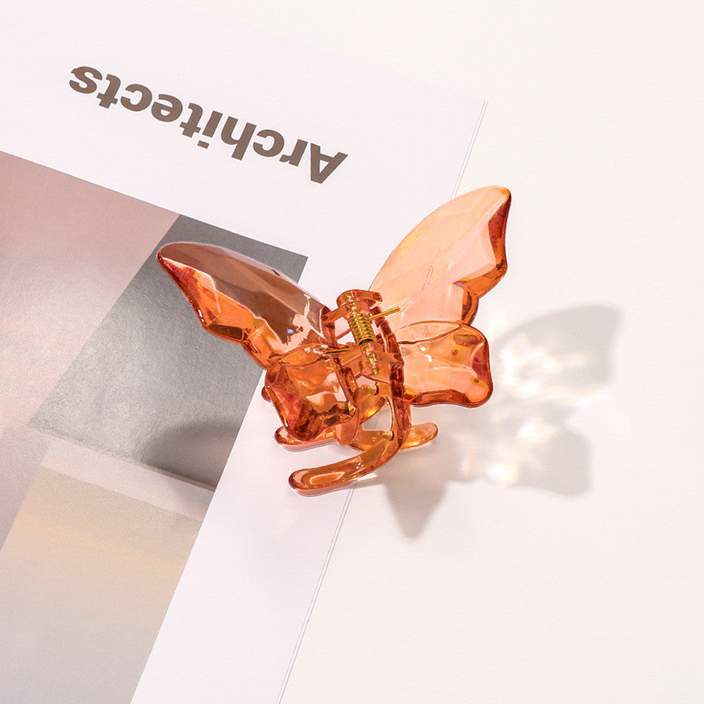 Women's Fashion Transparent Butterfly Barrettes