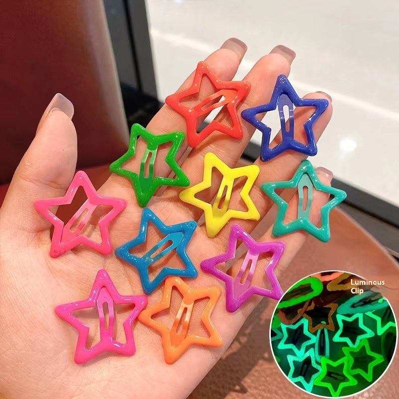 Trendy Luminous Children's Paint Barrettes Cute