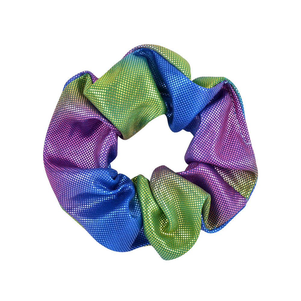 16 Color Laser Cloth Hair Ring Bronzing Two-tone Gradient Pork Intestine Circle Head Flower