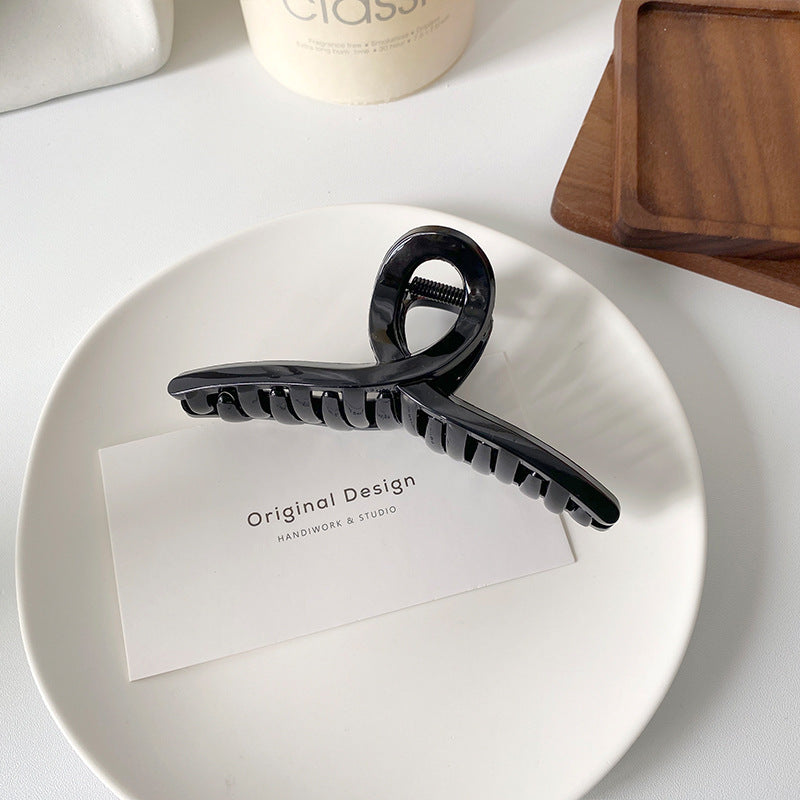 Women's Fashionable Airy Solid Colour Hair Clip