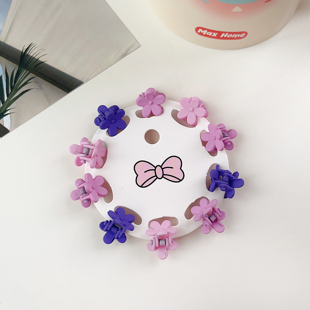 New Children's Barrettes 10 PCs Colorful Cartoon Baby Small Jaw Clip Bangs Broken Hair Princess Hairstyle Mini Hairpin