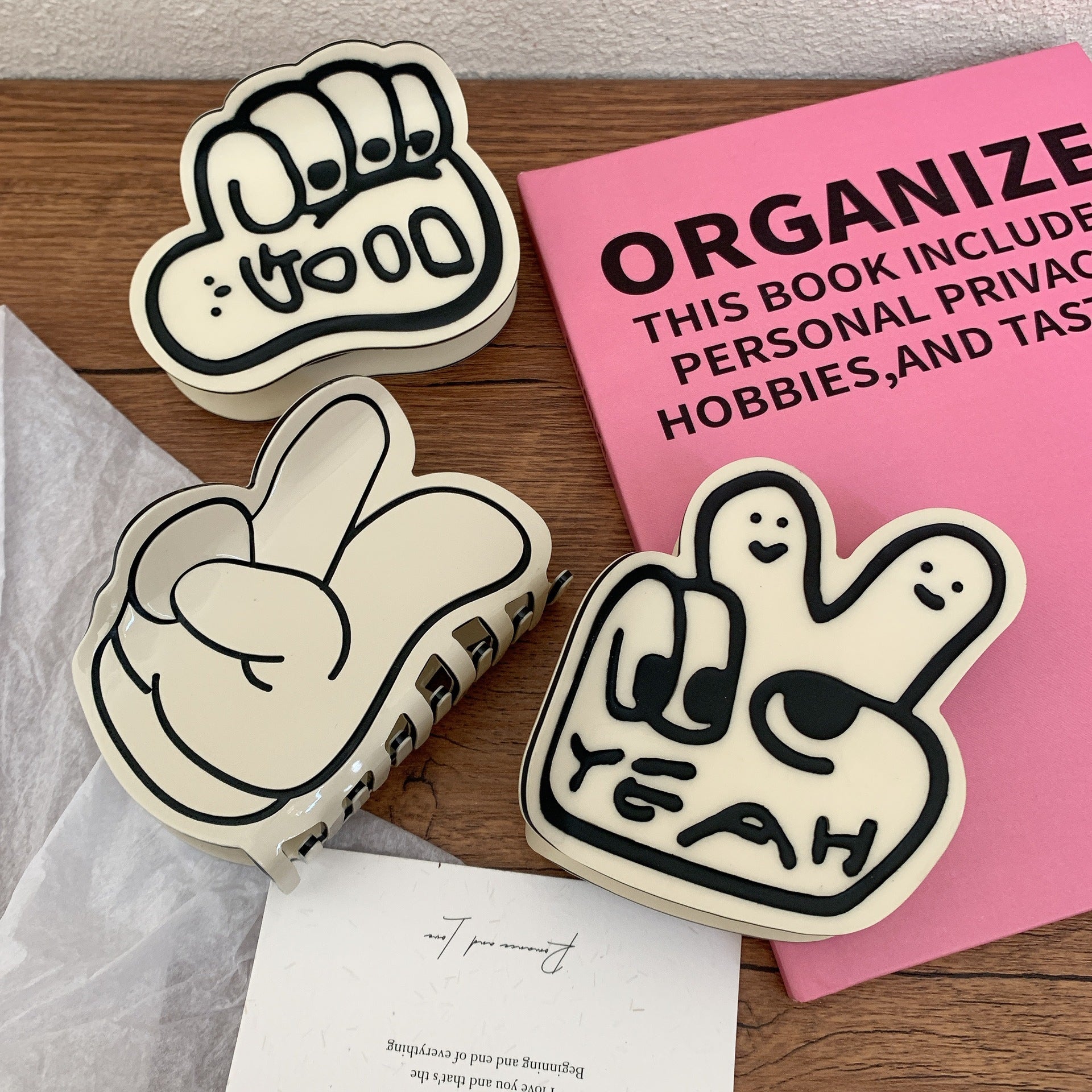 Creative Bier Gesture Thumb Gesture Barrettes