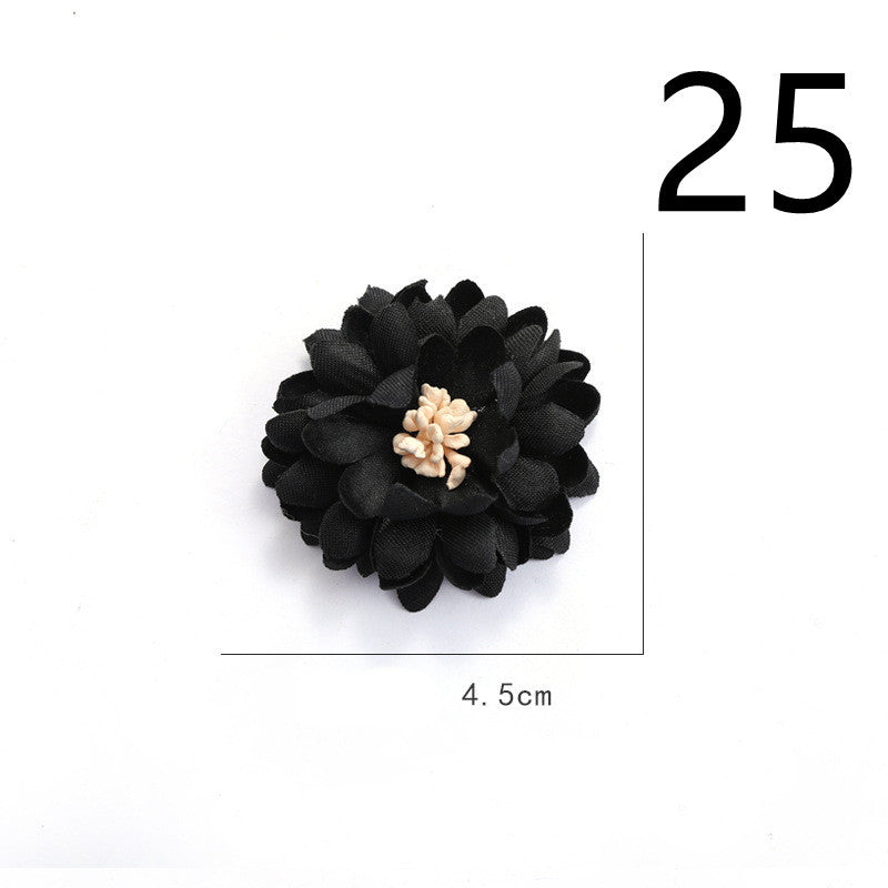 Fabric Flower Rose Sticky Head DIY Handmade Headdress