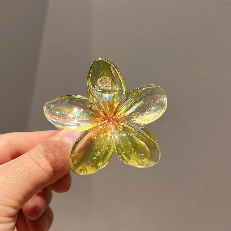 Plating Color Transparent Egg Bauhinia Barrettes Women's