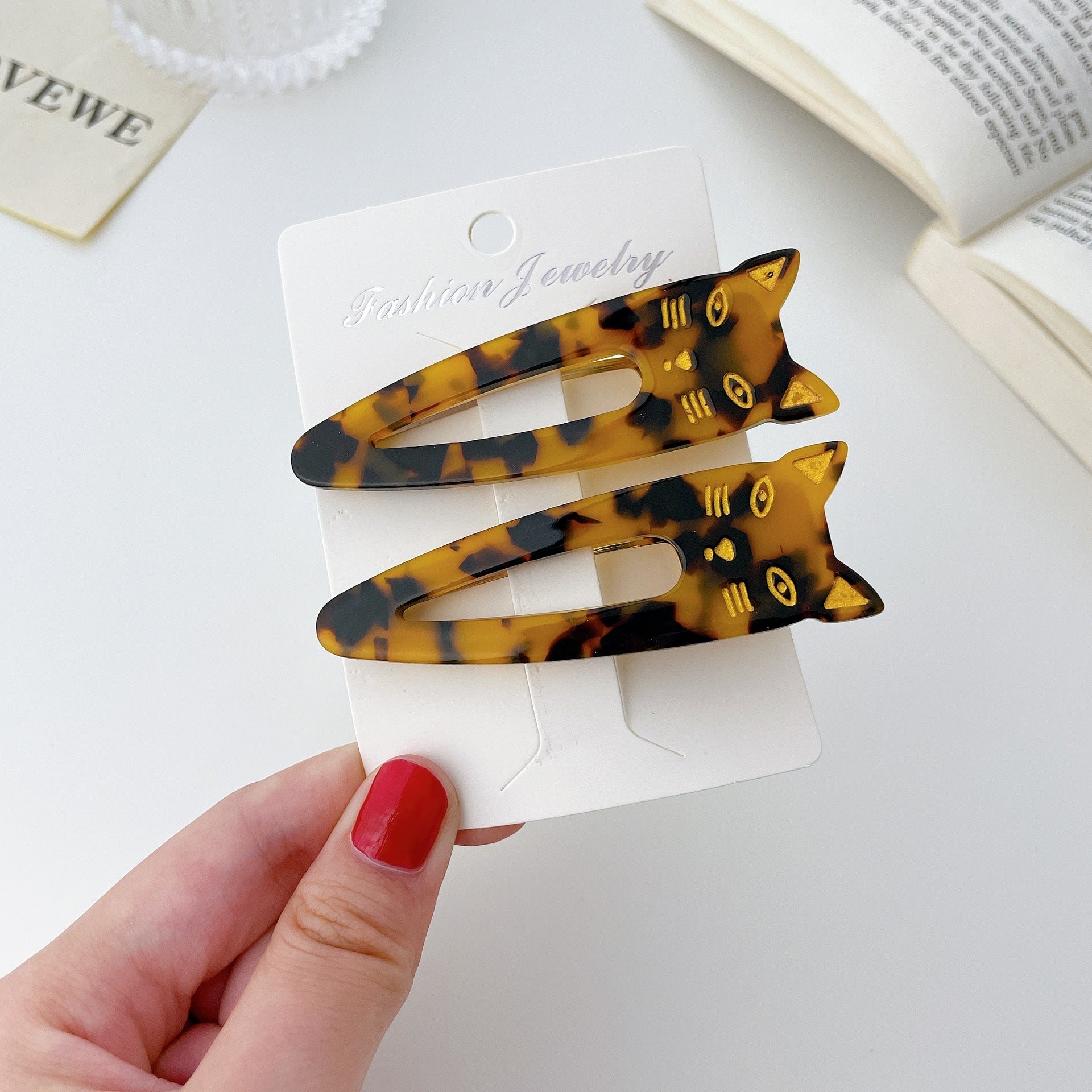Women's Acetate Plate Bangs Hair Clip