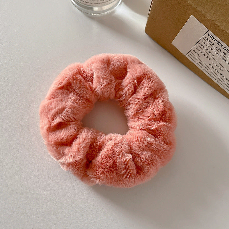 Cute Plush Intestine Hair Ring  Scrunchies  Girls' Hair Accessories